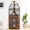 Brown, variant on YUSAZENS Corner Wine Bar Rack Cabinet with Detachable Wine Rack, Home Bar Cabinet with Barn Door and Adjustable Shelf, Wine Bar Cabinet and Buffet Cabinet with Mesh Door Gray