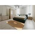 thumbnail image 4 of Ahgly Company Indoor Round Patterned Blood Red Brown Area Rugs, 3' Round, 4 of 6