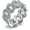 Silver-11mm, variant on 13mm Cuban Link Ring Bling Iced Out 2 Row CZ Diamond Hip Hop Engagement Band Ring for Women Men