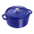 thumbnail image 1 of STAUB La Cocotte Cocotte Ronde en Fonte de 3,7 L, Bleu Foncé, 1 of 7