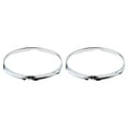 thumbnail image 4 of 1 Pair Iron Tom 1 Snare Side Drum Hoop Ring Rim 12inch 6 Holes, 4 of 9