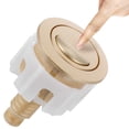 thumbnail image 2 of Botón de inodoro de doble descarga: pulsador de cabeza redonda para sistema de descarga. Fácil instalación. Accesorios de repuesto para la reparación del tanque de agua del inodoro., 2 of 7