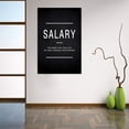 thumbnail image 5 of Motivational Canvas Salary Wall Art, Inspirational Quotes Painting Posters Success Picture Framed Wall Artwork for Home Office Workplace Motivation Gift for Friends- 12" Wx18 H, 5 of 6