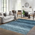 thumbnail image 3 of Garvee 9'x12' Modern Abstract Area Rugs, Machine Washable Area Rug Neutral Indoor Floor Carpet Low Pile Rugs for Living Room Bedroom Office, Blue, 3 of 9
