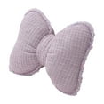 thumbnail image 2 of Soft Bowknot Throw Pillow Bow Shaped Pillow Novelty Plush Lumbar & Sofa Car Cushion Bed Sofa Couch Holiday Car Decor in 3 Colors (Purple, Pink, Black), 13.77x12.59 inch 13.77x12.59inch, 2 of 7