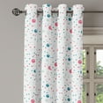 thumbnail image 2 of Ambesonne Modern Grommet Curtain, Pastel Color Polka Dots, 50" x 120", Blue Pink Grey, 2 of 6