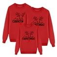 thumbnail image 1 of Fgnfyis Mom Funny Christmas Prints Sweatshirts for Family Long Sleeve Xmas Cute Pullover Family Christmas Pajamas Matching Outfit for Women Red_001 XXL, 1 of 5
