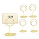 thumbnail image 4 of Yuarrent 20 soportes para números de creativos dorados para eventos y fiestas, chapa suave y lisa que no se raya Kits de decoración para fiestas, 4 of 6