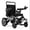 Silver, variant on Morrean Electric Power Wheelchair Foldable Motorized Wheelchairs for Adults Seniors,25 Miles Range,Red