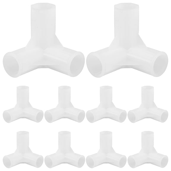 LOLIPPYY 10Pcs Plastic Corner Connector for Closet Rod Joint with Flexible Use in Cabinets and Shoe Racks