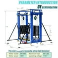 thumbnail image 2 of 660Lbs Electric Scaffolding Lift, 13.2FT Heavy Scaffold Platform, Equipped with Remote Control and Casters, Elevated Mobile Working Platform, For Decoration Warehouse Building Repairs, 2 of 10
