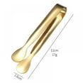 thumbnail image 2 of Wuffmeow Stainless Steel Sugar Cube Clip Gold-plated Round Head Small Ice Clip, 2 of 8