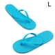 thumbnail image 1 of Sandalias planas Qarigey para mujer con punta abierta antideslizantes verano piscina playa color azul cielo, 1 of 6