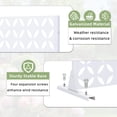 thumbnail image 5 of MAYEERTY 72*47" Outdoor White Metal Privacy Panel Screen for Patio, Coin Pattern, 5 of 8
