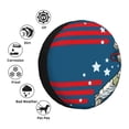 thumbnail image 3 of Bingfone Astronaut Runs Forward Spare Tire Cover Weatherproof Universal Wheel Protectors for RV Camper Travel Trailer SUV Truck-14 inch, 3 of 8
