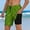 Green, variant on Men's Beach Swim Trunks with Zipper Pocket Lightweight Comfort for Surfing and Everyday Wear
