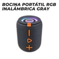 thumbnail image 4 of Bocina Bluetooth Inalámbrica Hi-Fi - 10W con Luces LED y TWS Puerto USB Micro SD, 4 of 7