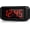 Black Case-red Led, variant on 1.2 Inch Small Digital Alarm Clock, Green LED Display with Adjustable Brightness & Night Mode, Battery Operated Portable Desk Clock, for Bedroom, Travel, Kids, Wall Mount (Snooze, 12/24H)