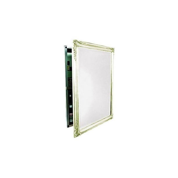 Basix Plus Medicine Cabinet In Antique White Finish Extra Large Walmart Com Walmart Com