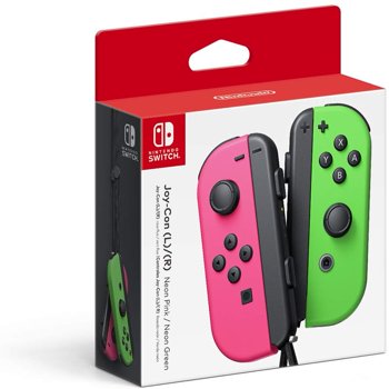 Nintendo Switch Joy-Con Pair, Neon Pink and Neon Green