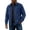 Blue, variant on Men's Faux Suede Bomber Jacket Fall Winter Full Zip Windbreaker Jackets Casual Work Fall Coats for Men Army Green M