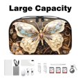 thumbnail image 3 of Butterfly Charger Case USB Organizer Wire Cord Travel Organizer Cord Case, Oxford Cloth Waterproof Electronics Digital Storage Bag, 5.9x9.44x3.14 in., 3 of 6