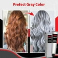 thumbnail image 6 of Permanent Hair Dye Color Cream, Light Grey Silver Hair Coloring Dye Creme Unisex, Safe Hair Dyeing Shampoo, Long Lasting Effect not Easily Fade, DIY Fashion Hair Dye Permanent for Men and Women, 6 of 6