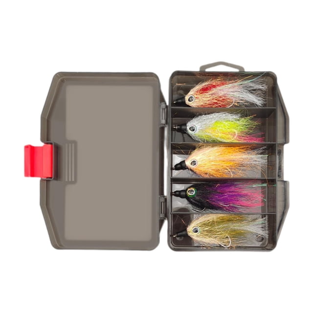 5 piezas señuelos de pesca con mosca con cebos de pesca con mosca atada a mano señuelos de pesca artificial para entusiastas de agua salada