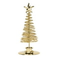 thumbnail image 1 of Candelabro de árbol de Navidad con estrella de metal dorado para decoración de mesa de festival, 1 of 14