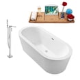 thumbnail image 3 of Tub, Faucet and Tray Set Streamline 67" Freestanding NH361-140, 3 of 7