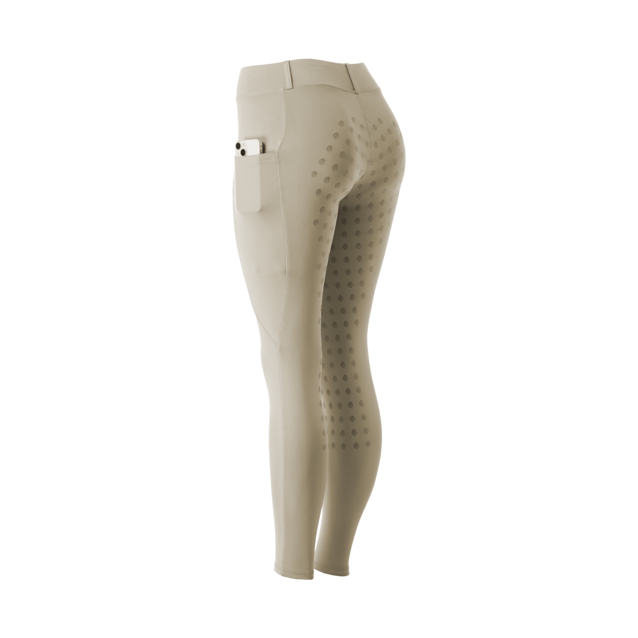 Equinavia Classic Womens Silicone Full Seat Horse Riding Pants with Phone Pockets | Equestrian Breeches Schooling Tights