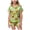 Green, variant on Pandaie Little Girls Loungewear Halloween Ghost Pumpkin Print Short Sleeve Pajamas 2 Piece Set Kid Night Sleepwear Outfits Yellow,6-7Years