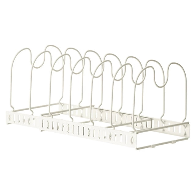 Estante organizador ajustable para ollas, estante extensible para ollas y sartenes apto para mostrador de cocina