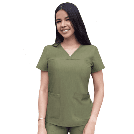 

Adar Pro Scrubs For Women - Sweetheart V-Neck Scrub Top