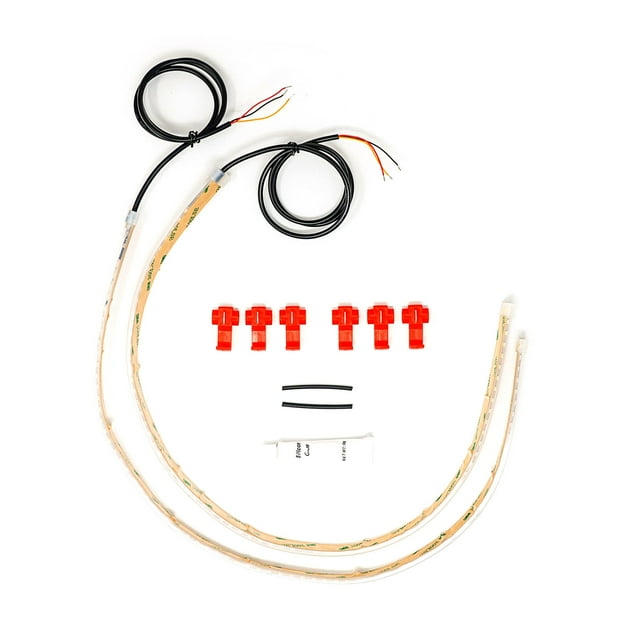 Alpena Headlight LED Strip Kit – Amber/White, Dual Color LED Strip Lights for Cars, Waterproof, Turn Signal Flowing Lights