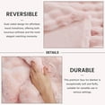 thumbnail image 6 of GHOUSE Soft Fluffy Faux Fur Throw Blankets Pink Fuzzy Blanket for Couch Bed 90x108 Inches, 6 of 7
