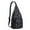 Black-64, variant on Astronomical Sling Backpack - Ethereal Constellation & Eclipse Print, Water-Resistant Anti-Theft Bag for Alternative Travel