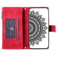 thumbnail image 3 of Style 006 For Honor 400 Lite Wallet Case PU Leather Phone Cover Mandala Flower Pattern - Grey, 3 of 5