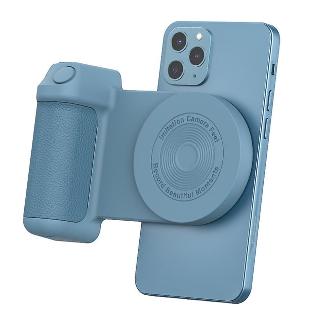 Phone Tripod Mount, Phone Camera Grip Handle Holder With Detachable Bluetooth Shutter Compatible Iphone Samsung Phone Magsafe