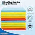 thumbnail image 2 of Microfiber Cleaning Cloth, 100 Pack Cleaning Rags Microfiber Towel Bulk Absorbent Lint-Free Wash Cloths, All-Purpose Shop Towels for Cars, Automotive, Garage, Home & Kitchen 11.5"*11.5", 2 of 9