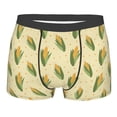 thumbnail image 4 of Goofa Yellow Corn Printed Men's Boxer Briefs Underwear, Moisture-Wicking Underwear, Trunk,Soft and Breathable Cotton Underwear-, 4 of 9