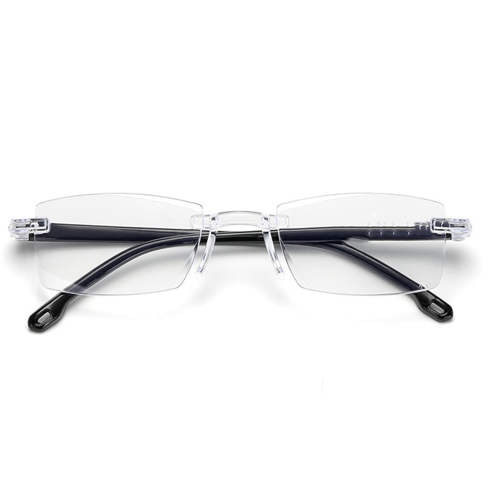 GJX Reading Glasses for Women,Frameless Blue Light Blocking Lightweight Cut Edge Design Reading Glasses,+2.00