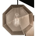 thumbnail image 4 of Meyda 161911 30 in. Nidos 4 Light Pendant, Mirror Black & Nickel, 4 of 7
