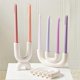 thumbnail image 3 of Candlestick Holder Ceramic Ornament Photography Home Decoration Candle Holder Nordic Home Decor Ceramic Candelabra,C, 3 of 5