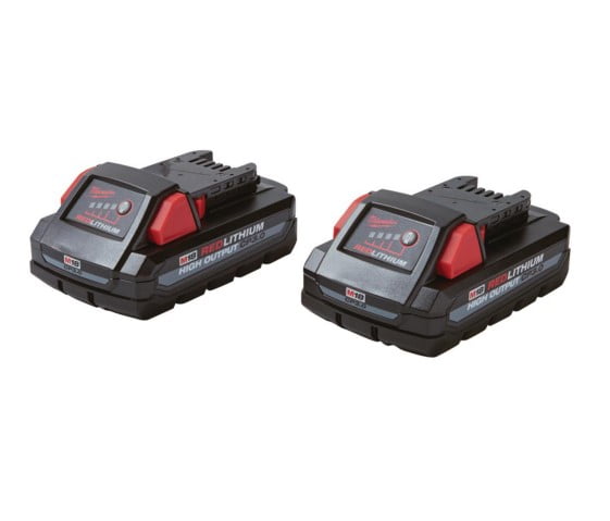 milwaukee battery 2 pack