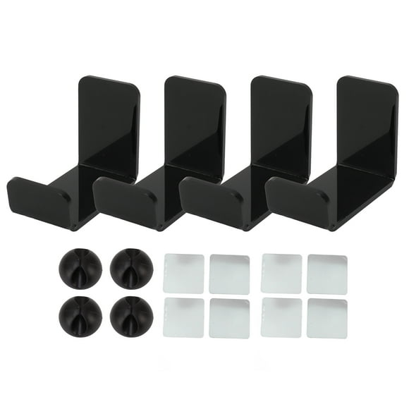 4pcs Headphone Hook Multipurpose Elegant Space Saving Wall Mounted Headphone Hanger for Home Games Room Office