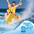 thumbnail image 7 of SereneLife Person Inflatable Banana Boat, Includes Storage Bag, Foot Pump, and Repair Kit, Tough and Thick, Reinforced Seats and Foot Areas. (Yellow), 7 of 7