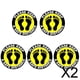 thumbnail image 1 of Conjunto de 6 Pegatinas para Mantener Distancia Social en El Suelo 2 piezas, 1 of 8