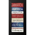 thumbnail image 2 of Jacobs, Cindy 12x24 Black Modern Framed Museum Art Print Titled - America God Shed His Grace on Thee, 2 of 5