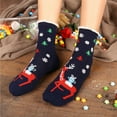 thumbnail image 2 of Christmas Breathable Warm Comfortable Lightweight Casual Cotton Socks for Women, 2 of 20